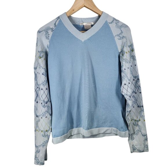 Nike Sweaters - Nike Golf Lightweight Vintage Dri-Fit Sweater Women's Size L (12-14) Blue‎ VTG